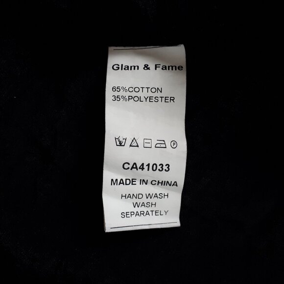 Glam & Fame Black Grey Sleeveless Tunic Top - Picture 9 of 10